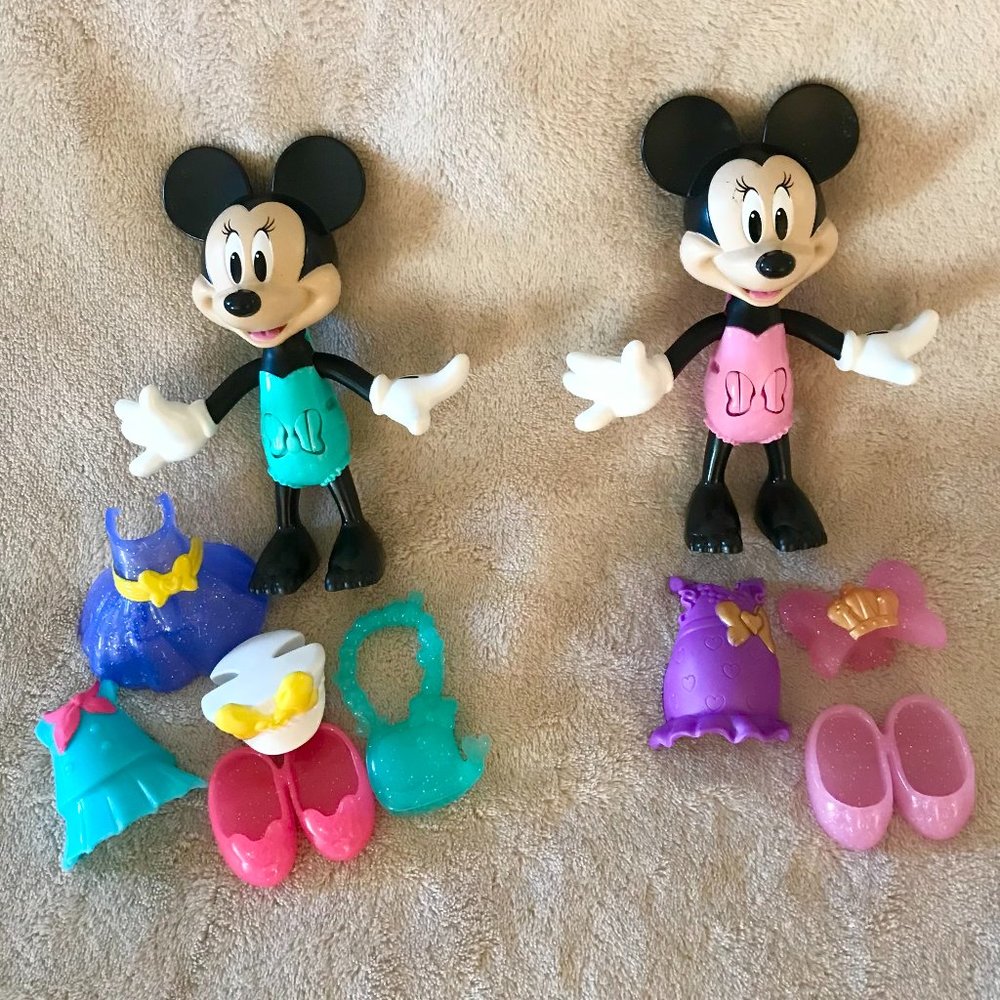 FISHER-PRICE DISNEY MINNIE MOUSE SNAP 'N POSE Set of 2 for ages 2+ years